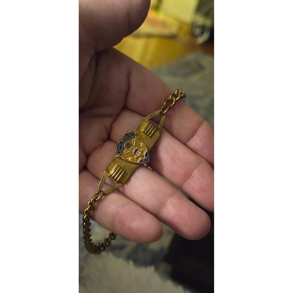 Camp Wheeler Ga. ID bracelet WWI WWII military vintage